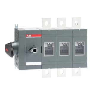 ABB 3-Pole Surface Mount Switch Disconnector IP00 with Lug Terminal, Black Handle, 0A Switching Current 