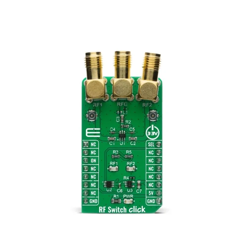 MikroElektronika Communication & Wireless Development Tool Adapter Board 5V 3GHz GaAs PHEMT SPDT Switch MIKROE-4168