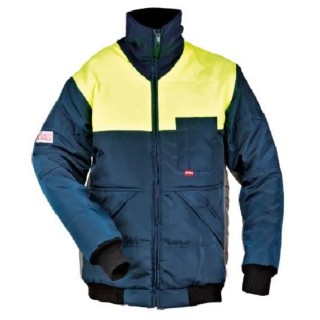 Flexitog Navy Yellow Cold Resistant Polyester Workwear Jacket Size M X12J-M