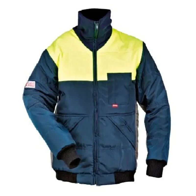 Flexitog Navy Yellow Cold Resistant Polyester Workwear Jacket Size M X12J-M