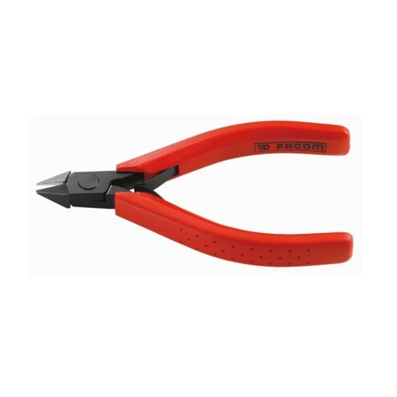 Facom Semi-Flush Side Cutter with 110mm Overall Length, 10.5mm Jaw Length, ISO and ASME Compliant 416