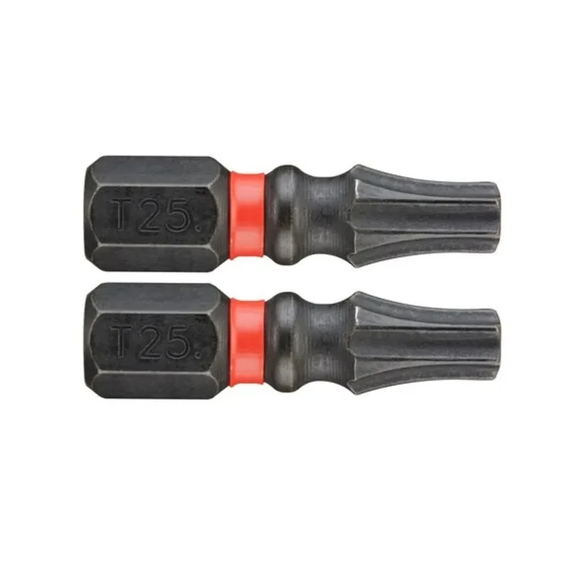 Facom Screwdriver Bit Set, 6.35 mm Drive Size, T25 Torx Tip, 47.5 mm Length, CNC Machined 2-Piece ENX.125