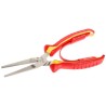 Facom 1-Piece Flat Nose Plier, 200mm Overall Length, VDE/1000V Approved, High Carbon Steel, Bi-Material Ergonomic 188A.20VE