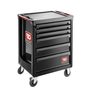Facom 6 Drawer Wheeled Roller Cabinet Metal Compact Tool Chest with 25kg Load Capacity ROLL.6NM3APF