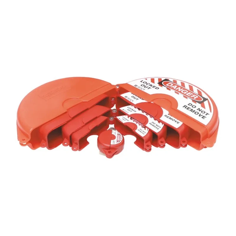 Brady Red 1-Lock Polypropylene Gate Valve Lockout, 9.53 mm GVLO-SET-RD