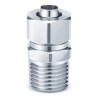 SMC Pneumatic Straight Threaded Adapter 10mm Push-in, Male, 1/4 in, R Series KFG2