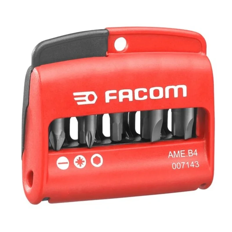 Facom Slotted, Pozidriv, Hex Screwdriver Bit Set 2.5 to 6 mm, 10 Pieces AME.B4
