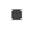 TE Connectivity Black Tactile Switch Top SPST 50mA Surface Mount MCSLPT4644B4TR