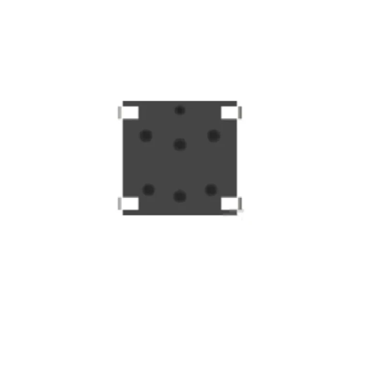 TE Connectivity Black Tactile Switch Top SPST 50mA Surface Mount MCSLPT4644B4TR