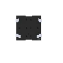 TE Connectivity Black Tactile Switch Top SPST 50mA Surface Mount MCSLPT4848A5DTR
