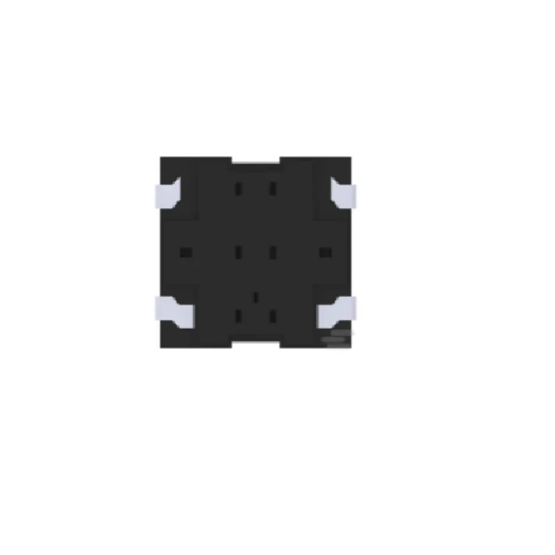 TE Connectivity Black Tactile Switch Top SPST 50mA Surface Mount MCSLPT4848A5DTR