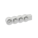 Legrand Extension Lead 4 Socket Type E 16A 230V Impact Resistance IK04, RoHS Compliant 049497