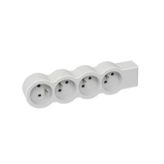 Legrand Extension Lead 4 Socket Type E 16A 230V Impact Resistance IK04, RoHS Compliant 049497