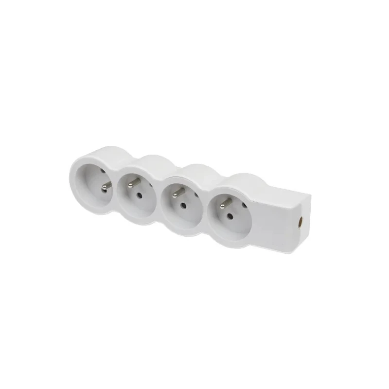 Legrand Extension Lead 4 Socket Type E 16A 230V Impact Resistance IK04, RoHS Compliant 049497