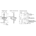 Southco Steel Bright Chromate Zinc Plated Spring Loaded Compression Latch 59 mm Length 16 mm Width 35 mm Depth 57-10-801-10