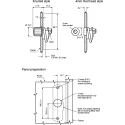 Southco Steel Bright Chromate Zinc Plated Spring Loaded Compression Latch 59 mm Length 16 mm Width 35 mm Depth 57-10-801-10