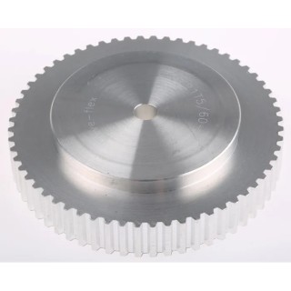 RS PRO Timing Belt Pulley Aluminium 10 mm Acceptable Belt Width 5 mm Pitch 60 Tooth A1 21T5/60-2