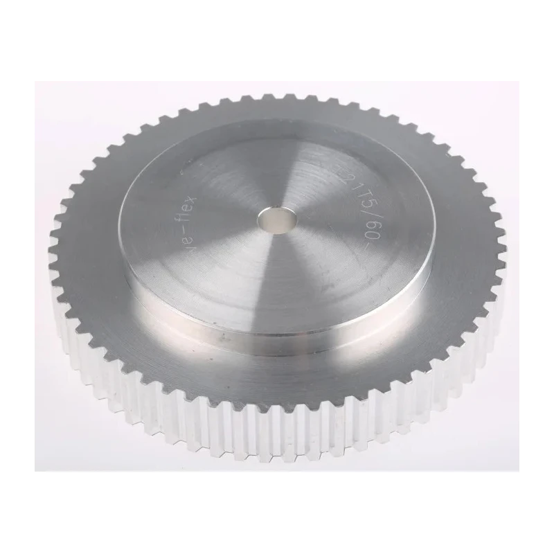 RS PRO Timing Belt Pulley Aluminium 10 mm Acceptable Belt Width 5 mm Pitch 60 Tooth A1 21T5/60-2