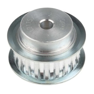 RS PRO Timing Belt Pulley Aluminium 10 mm Belt Width 5 mm Pitch 20 Tooth A1 21T5/20-2