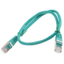 Decelect Cat5 Ethernet Cable, Green, 0.5 m, Shielded PVC CR503B05CVT