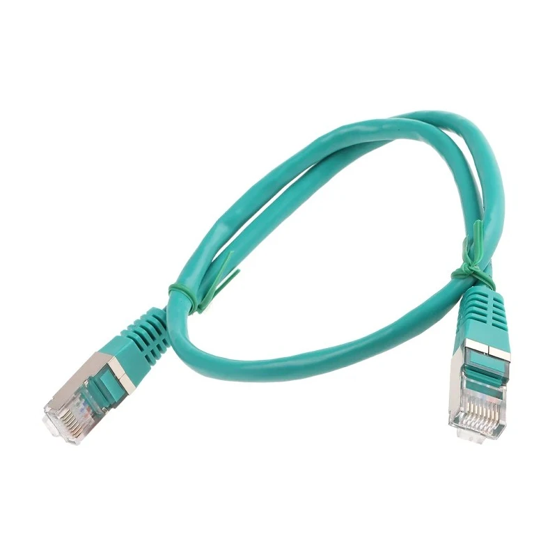 Decelect Cat5 Ethernet Cable, Green, 0.5 m, Shielded PVC CR503B05CVT