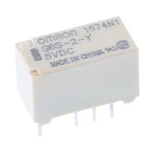 Omron Ultra-Miniature PCB Signal Relay 5V DC Coil, 2A DPDT Contact Configuration G6S-2-Y DC5