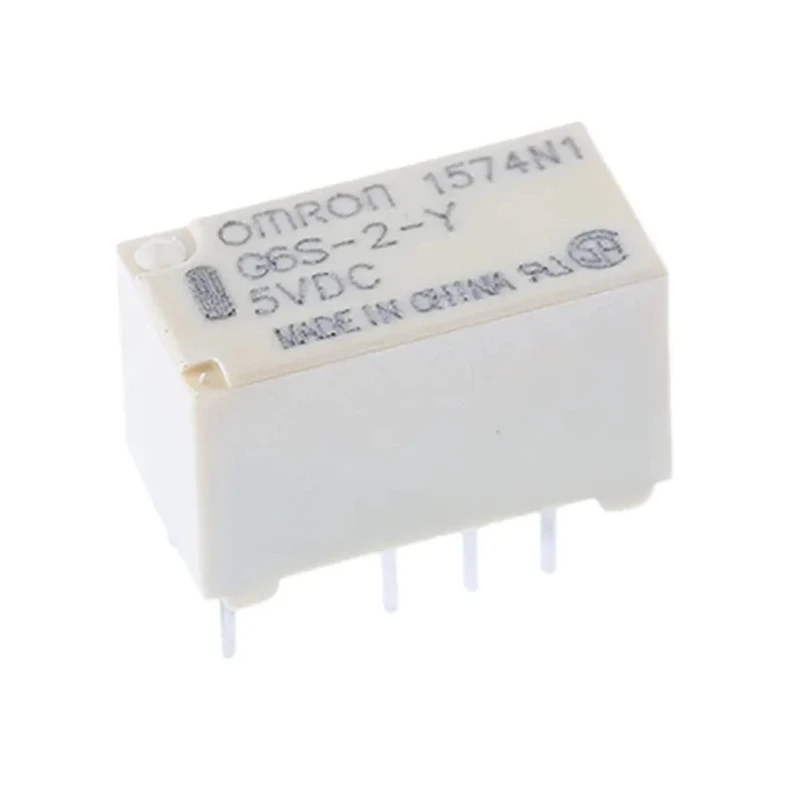 Omron Ultra-Miniature PCB Signal Relay 5V DC Coil, 2A DPDT Contact Configuration G6S-2-Y DC5
