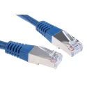 Decelect Cat5 Shielded Ethernet Cable, Blue PVC Jacket, Terminated, 5 m CR503B5CBL