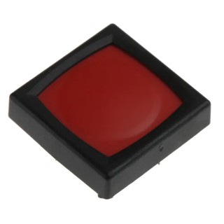 Schurter Red Tactile Switch SPST Momentary 125mA 24V AC IP65 IP Rating IP65