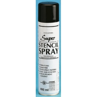 Inktek Red Stencil Spray 400 ml Aerosol Paint for Porous and Non-Porous Surfaces 82