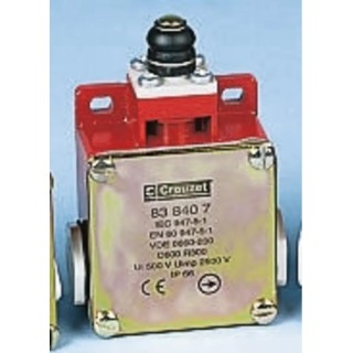 Crouzet 8384 Series Plunger Limit Switch 2 NC IP66 Metal Housing 10N Force France 