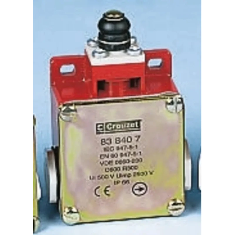 Crouzet 8384 Series Plunger Limit Switch 2 NC IP66 Metal Housing 10N Force France 