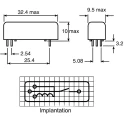 Meder SPNO Reed Relay B05 Series Encapsulated Nickel-Plated Steel Case BE05-1A74-M
