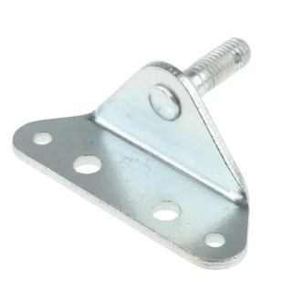 RS PRO Steel M8 x 1.25 90° Mounting Bracket, Zinc Plated, 70 mm x 24.5 mm 346-9632