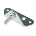 RS PRO Steel M8 x 1.25 90° Mounting Bracket, Zinc Plated, 70 mm x 24.5 mm 346-9632