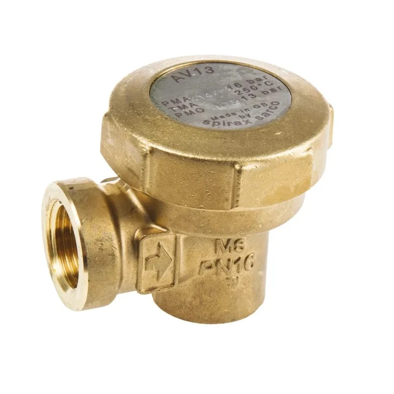 Spirax Sarco Brass Air Vent 1/2 in Screwed BSP 13 bar Maximum Operating Pressure 62mm Height 1232600