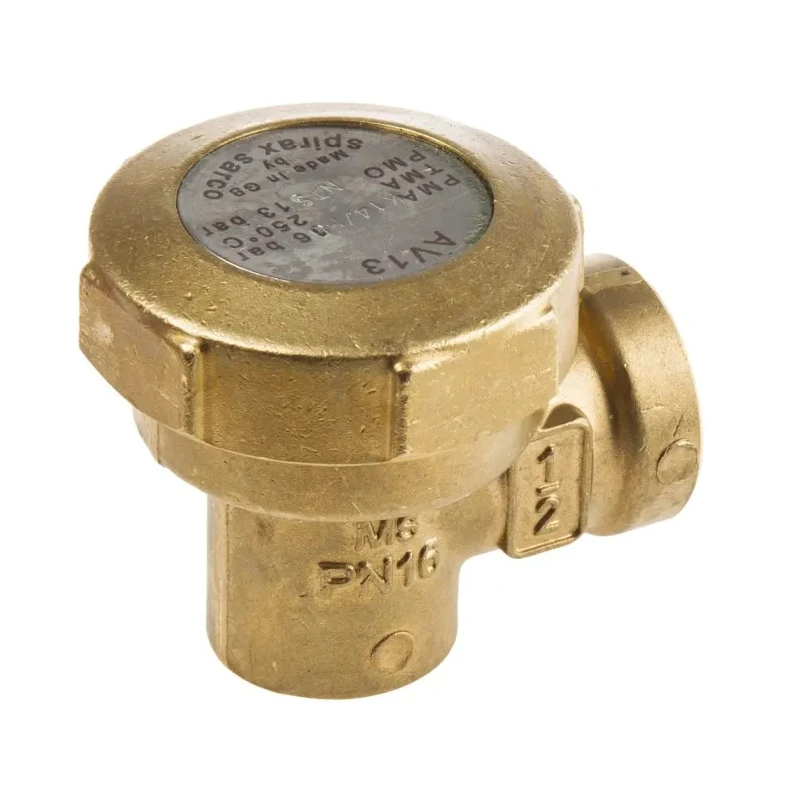 Spirax Sarco Brass Air Vent 1/2 in Screwed BSP 13 bar Maximum Operating Pressure 62mm Height 1232600