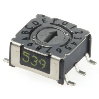 Hartmann Rotary Flush Rotary Coded DIP Switch Surface Mount P36S103