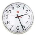 RS PRO White Metal Case Analogue Wall Clock 320mm Diameter, Quartz Movement 366-3137