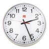 RS PRO White Metal Case Analogue Wall Clock 320mm Diameter, Quartz Movement 366-3137