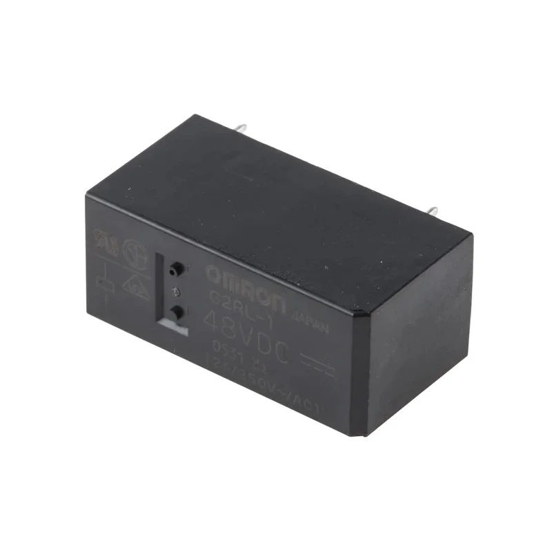 Omron Non-Latching PCB Power Relay 48V DC Coil, 12A Switching Current, SPDT G2RL-1 DC48
