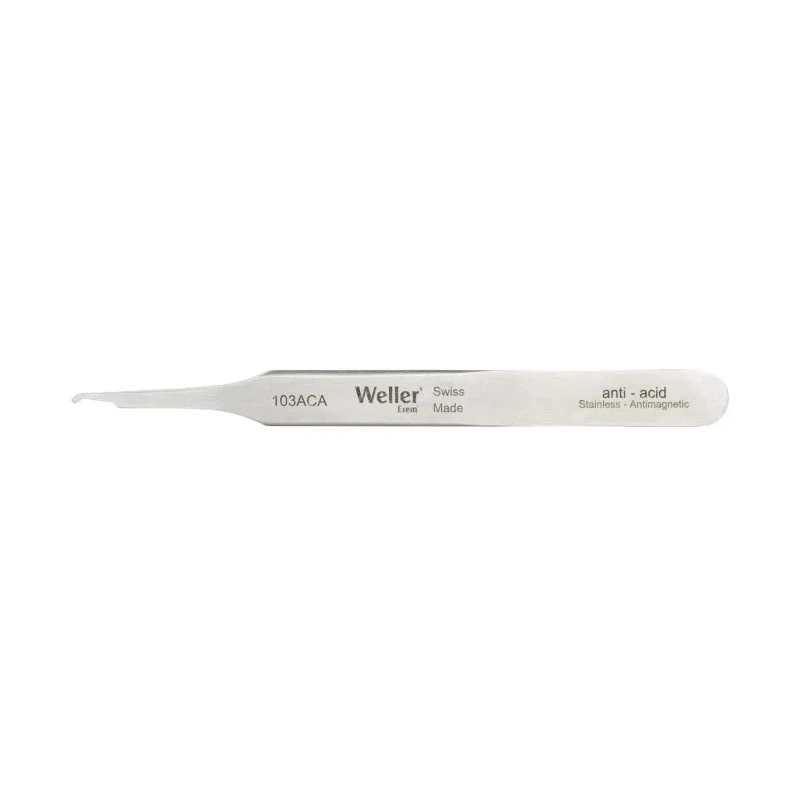 Weller Erem Stainless Steel Curved Tweezer 115mm Anti-Magnetic, Acid-Resistant 103A CA
