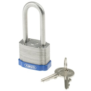 ABUS Key Steel Padlock Weatherproof for Indoor & Outdoor Use with 6.7 mm Shackle Diameter and 44 mm Width XR0041HB4KA1