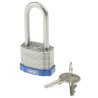 ABUS Key Steel Padlock Weatherproof for Indoor & Outdoor Use with 6.7 mm Shackle Diameter and 44 mm Width XR0041HB4KA1