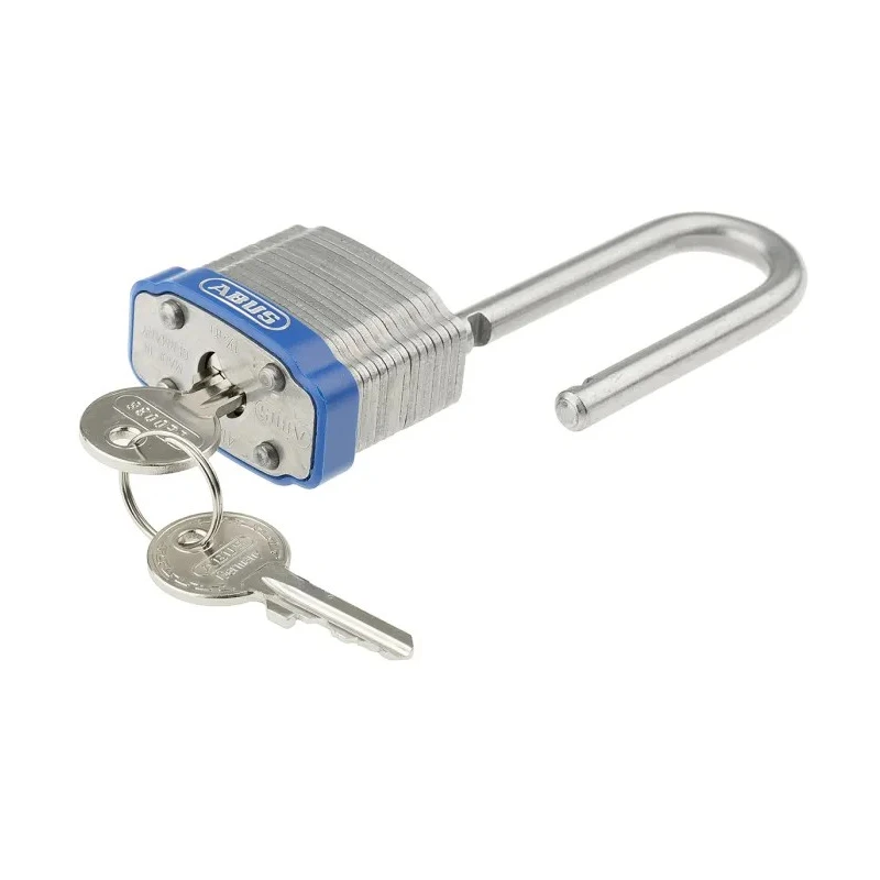ABUS Key Steel Padlock Weatherproof for Indoor & Outdoor Use with 6.7 mm Shackle Diameter and 44 mm Width XR0041HB4KA1