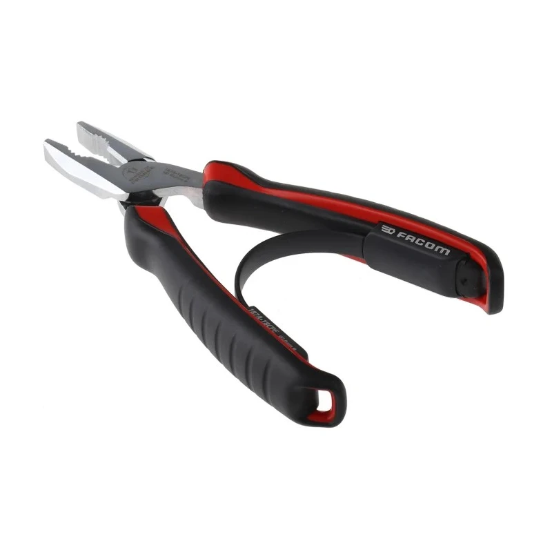 Facom Combination Plier with Ergonomic Grip, 185mm Overall Length, 36mm Jaw Length, Chrome Vanadium Steel 187A.18CPE