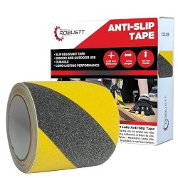 Robustt Anti Skid/AntiSlip 5mtr x 100mm Yellow/Black tape