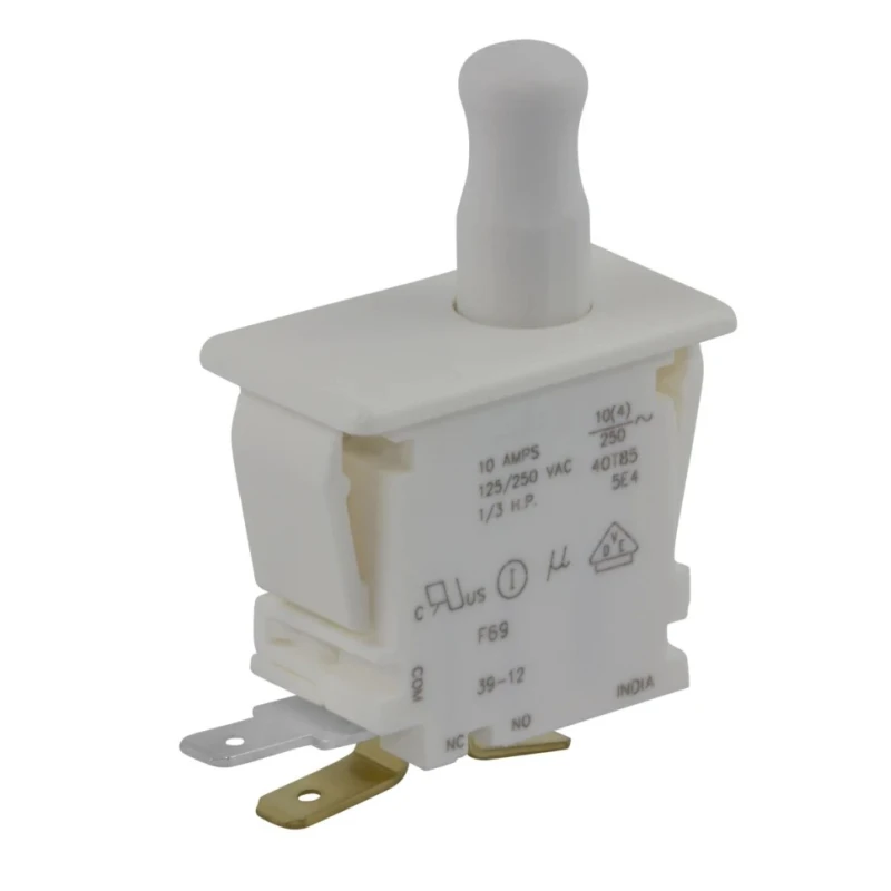 ZF Door Micro Switch SPDT Button 10 A, Panel Mount, Mechanical Life 50000 Cycles, Operating Temperature -40°C to 85°C F69-30A