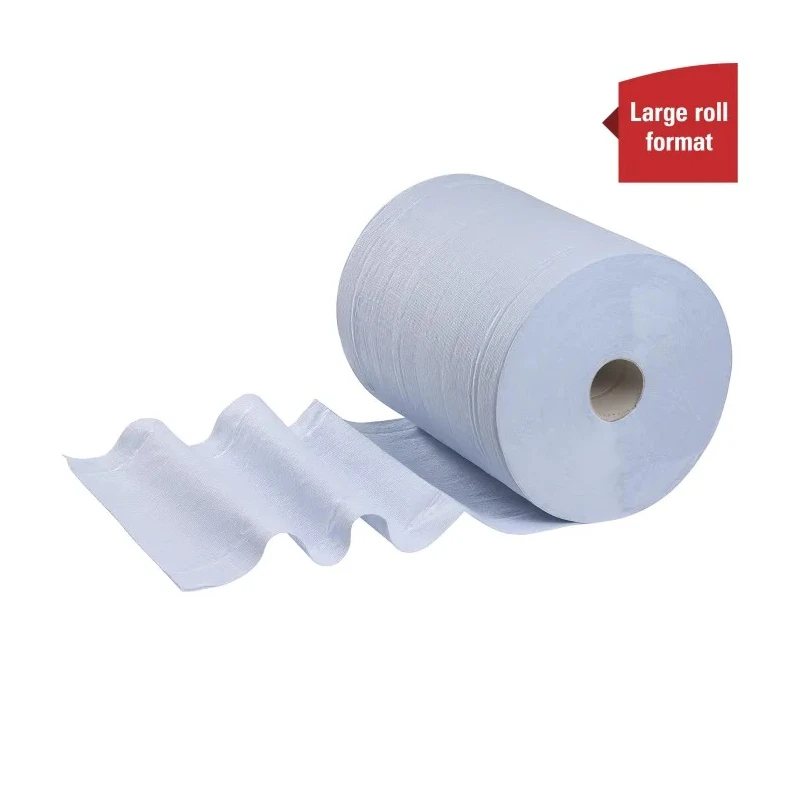 Kimberly Clark L20 General Clean Blue Jumbo Cleaning Paper Towel Roll 2 Ply 330 x 380 mm 500 Sheets 7301