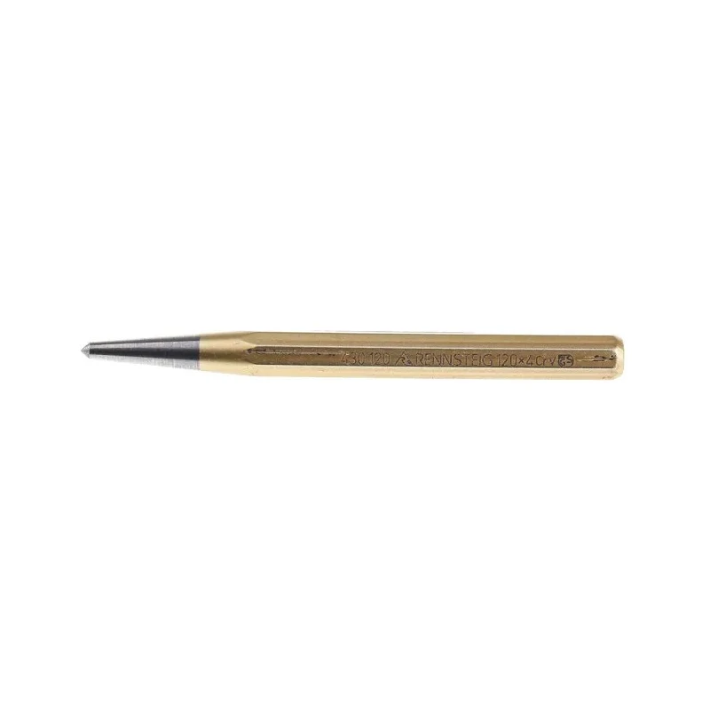 RS PRO 1-Piece Centre Punch, Chrome Vanadium Steel, 10mm Shank, 120mm Length, DIN 7250, Germany 473-0705
